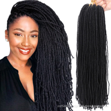 artificial ghana micro sister locs extension synthetic crochet braids, sister hair 2x sister dread faux locs in packs